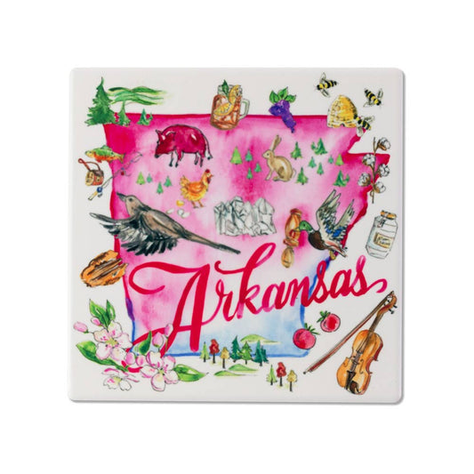 Arkansas Ceramic Coaster