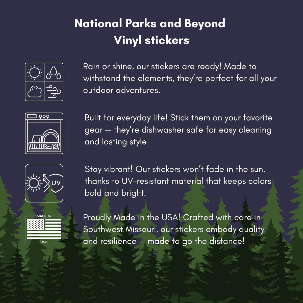 National Park Person 3" Vinyl Sticker