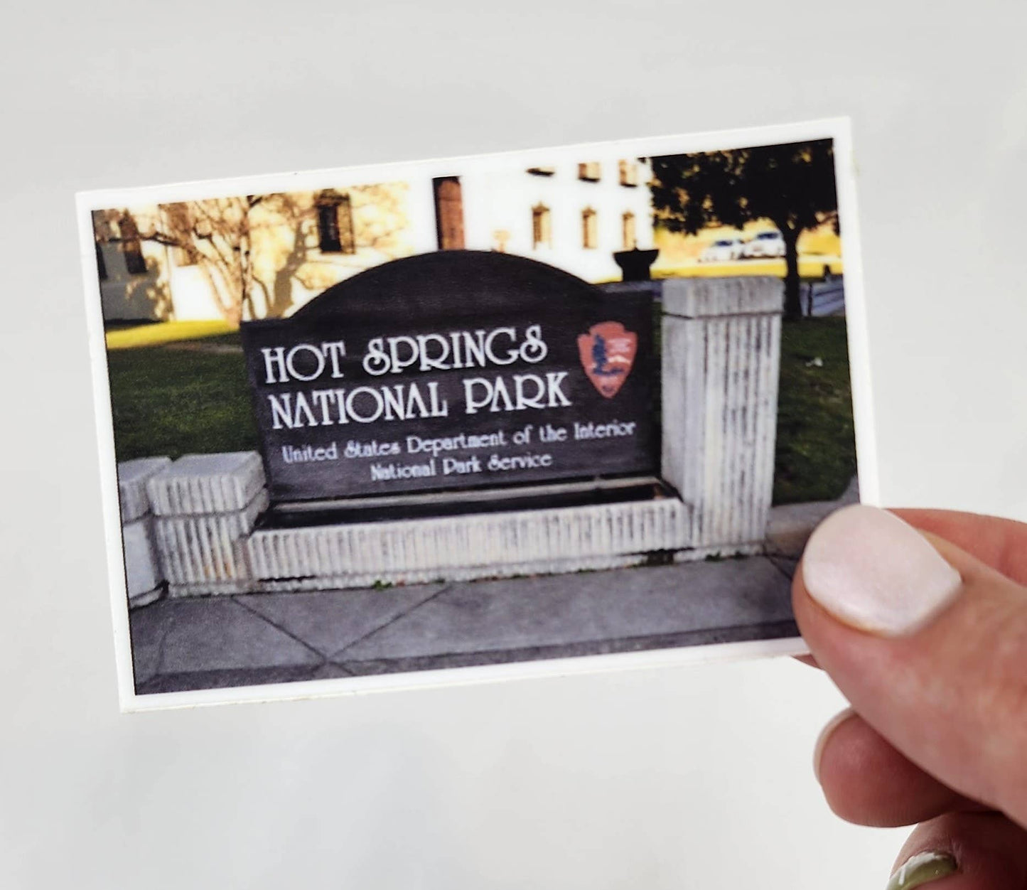 Hot Springs National Park Sign Vinyl Sticker