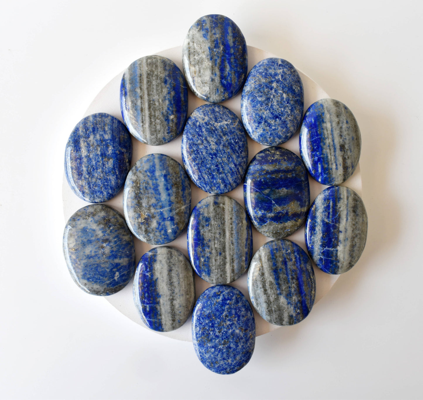 Lapis Lazuli Worry Stones, Pocket Crystal, Thumb Stones