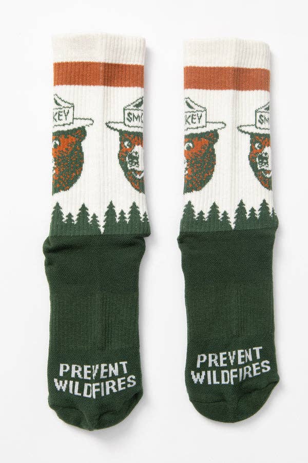Prevent Wildfires Camp Smokey Socks