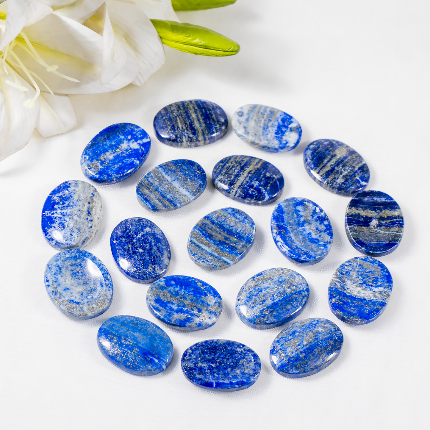 Lapis Lazuli Worry Stones, Pocket Crystal, Thumb Stones