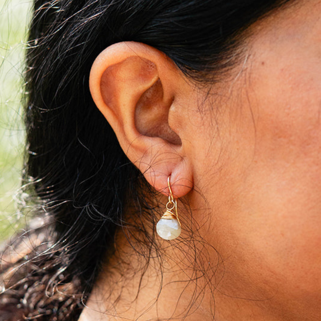 Pantone Earrings | Malachite Natural Stone Earrings