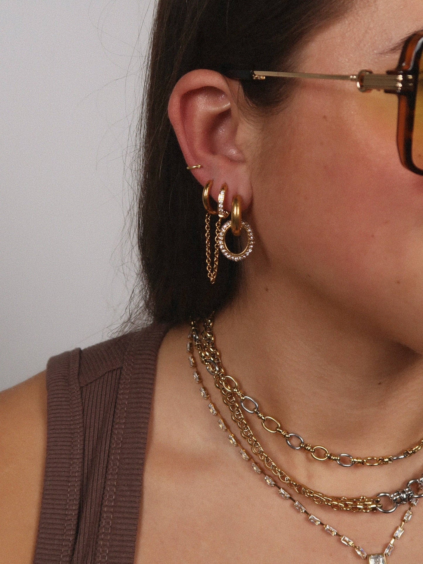 Circle Link Earring : Hypoallergenic, Water Resistant, & Made in Arkansas