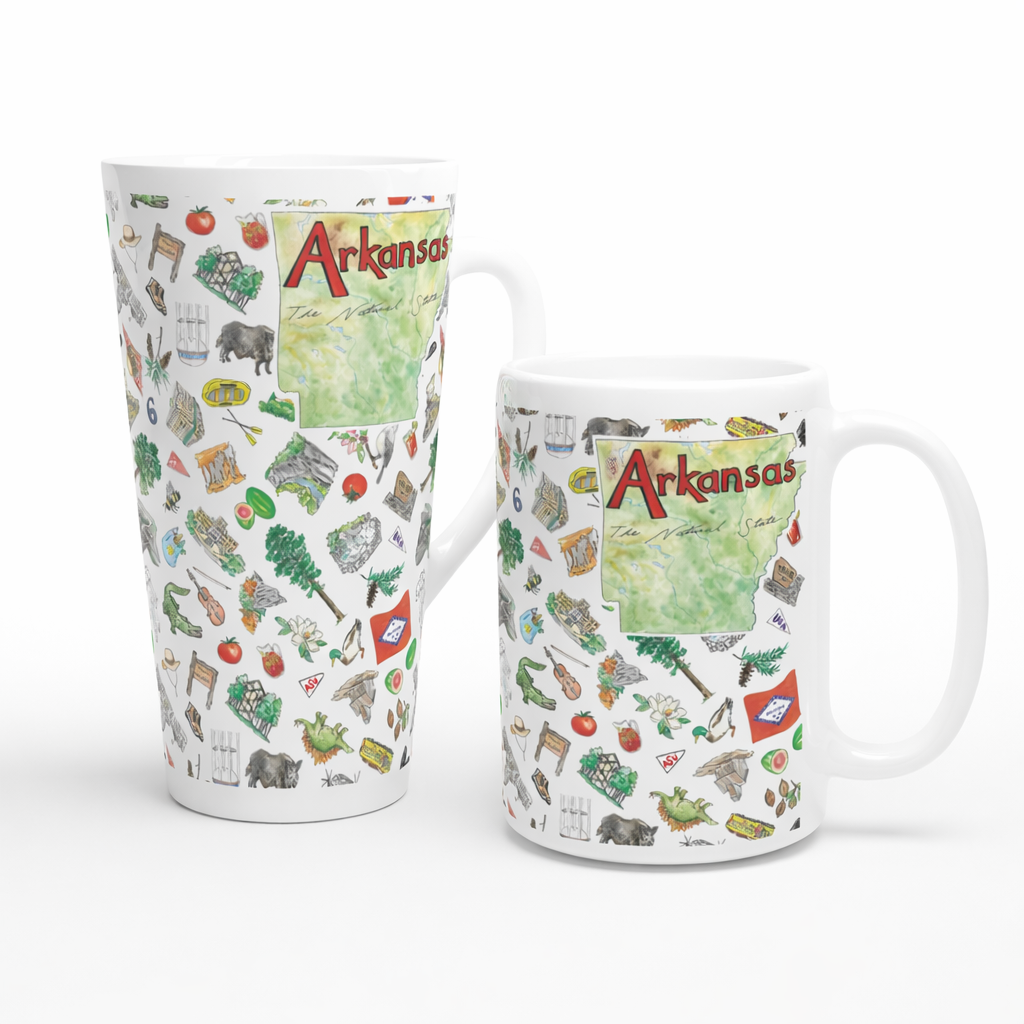 Pippa Arkansas Latte mug- 2 sizes!