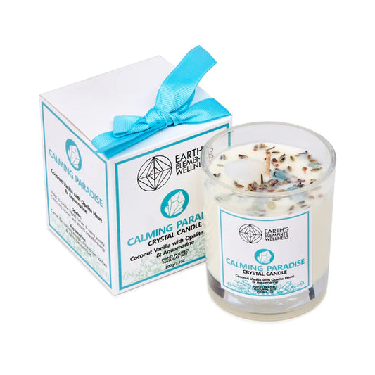 Calming Paradise Crystal Candle