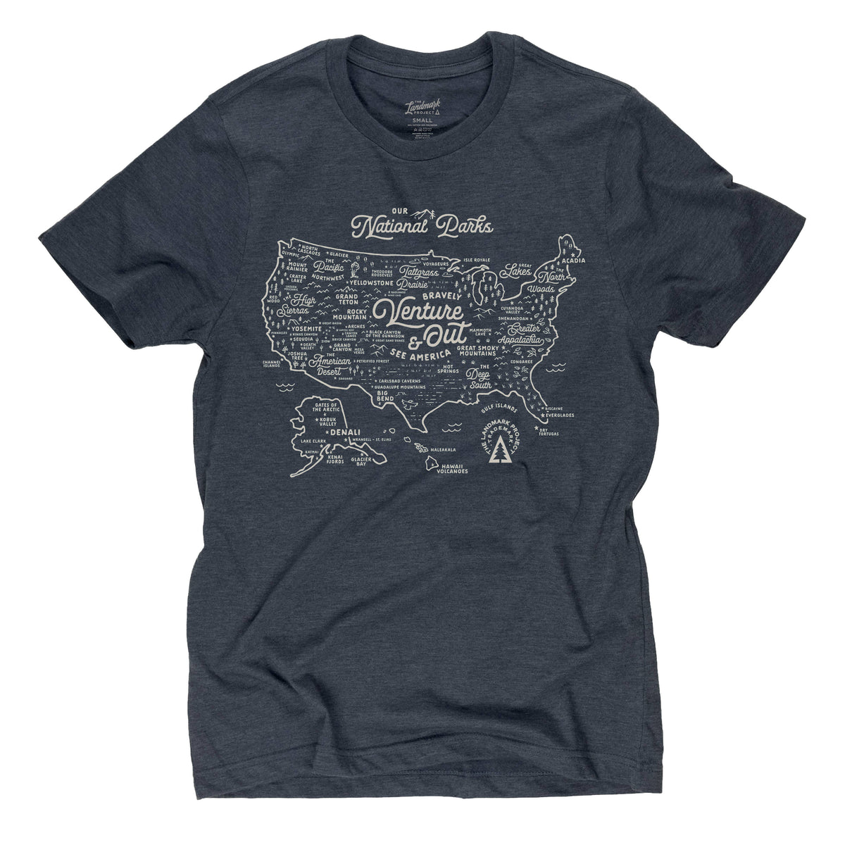 National Parks Map T-shirt