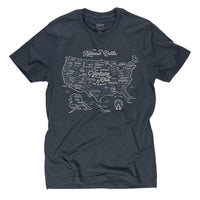 National Parks Map T-shirt