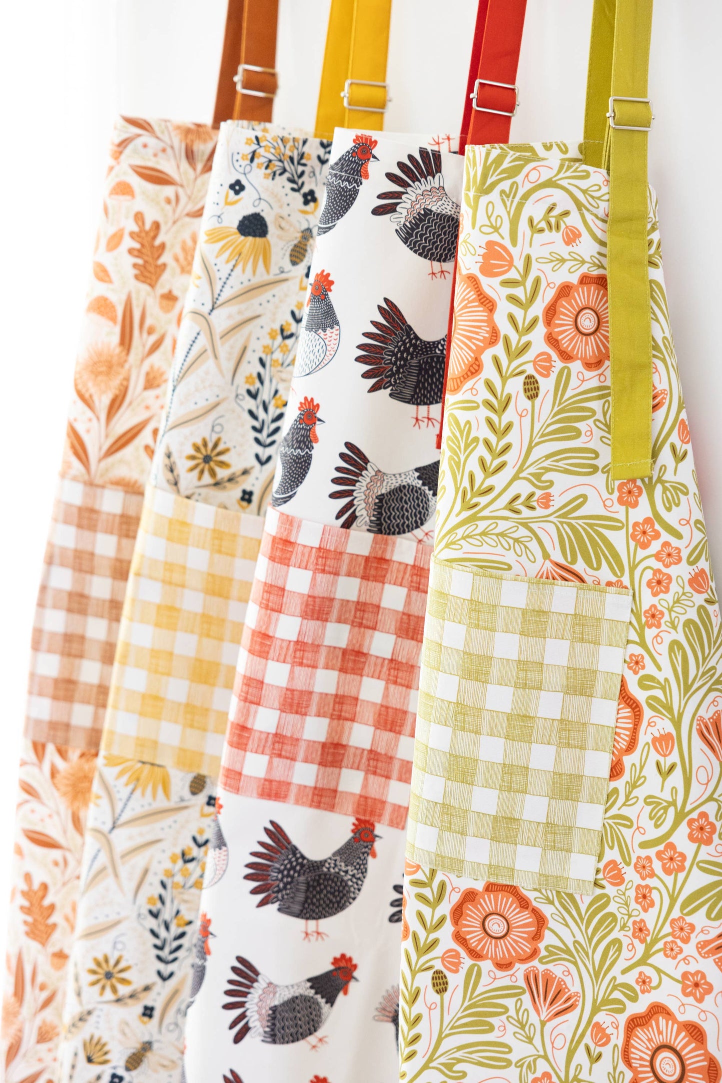 Poppy Apron - Bold Floral Kitchen Decor, Baking