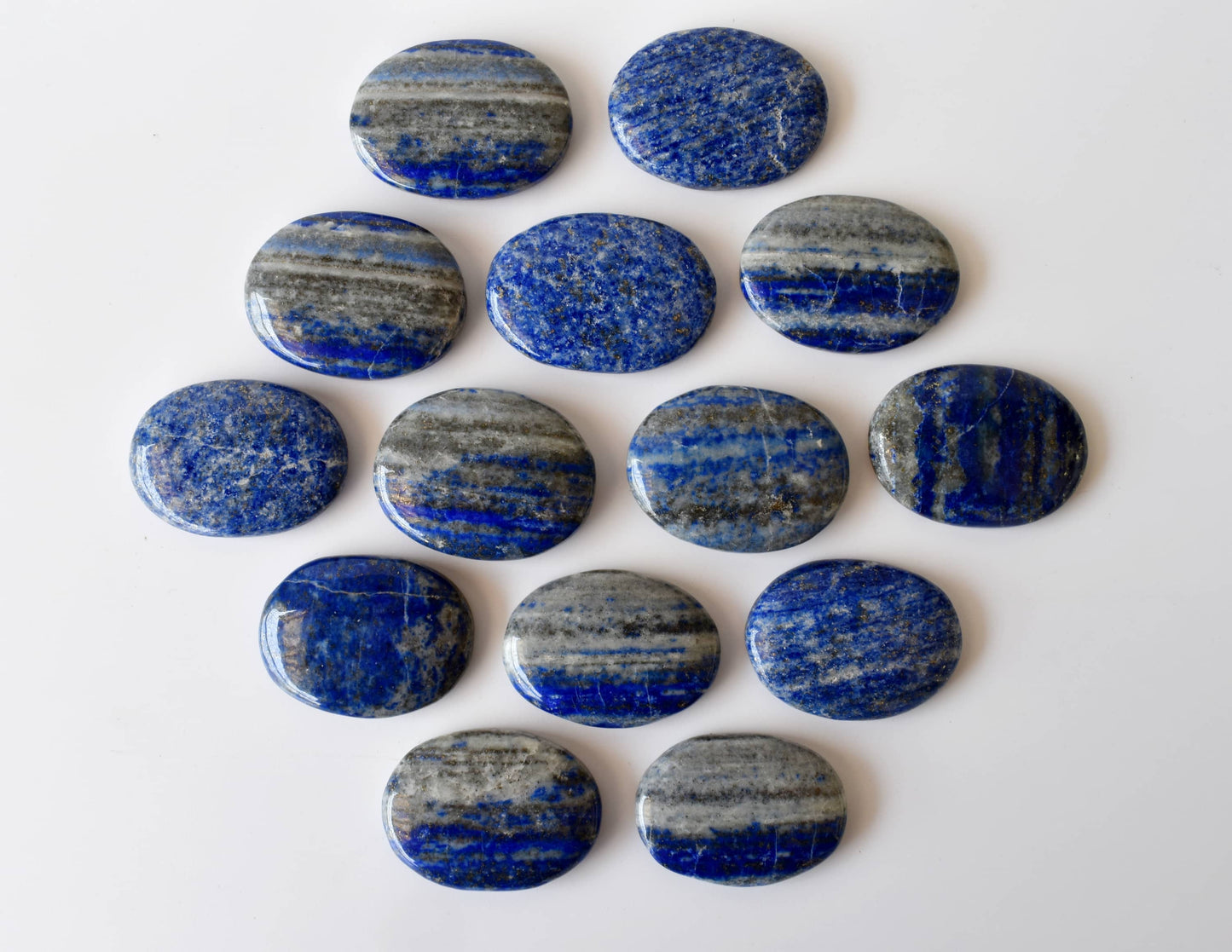 Lapis Lazuli Worry Stones, Pocket Crystal, Thumb Stones