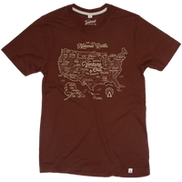 National Parks Map T-shirt