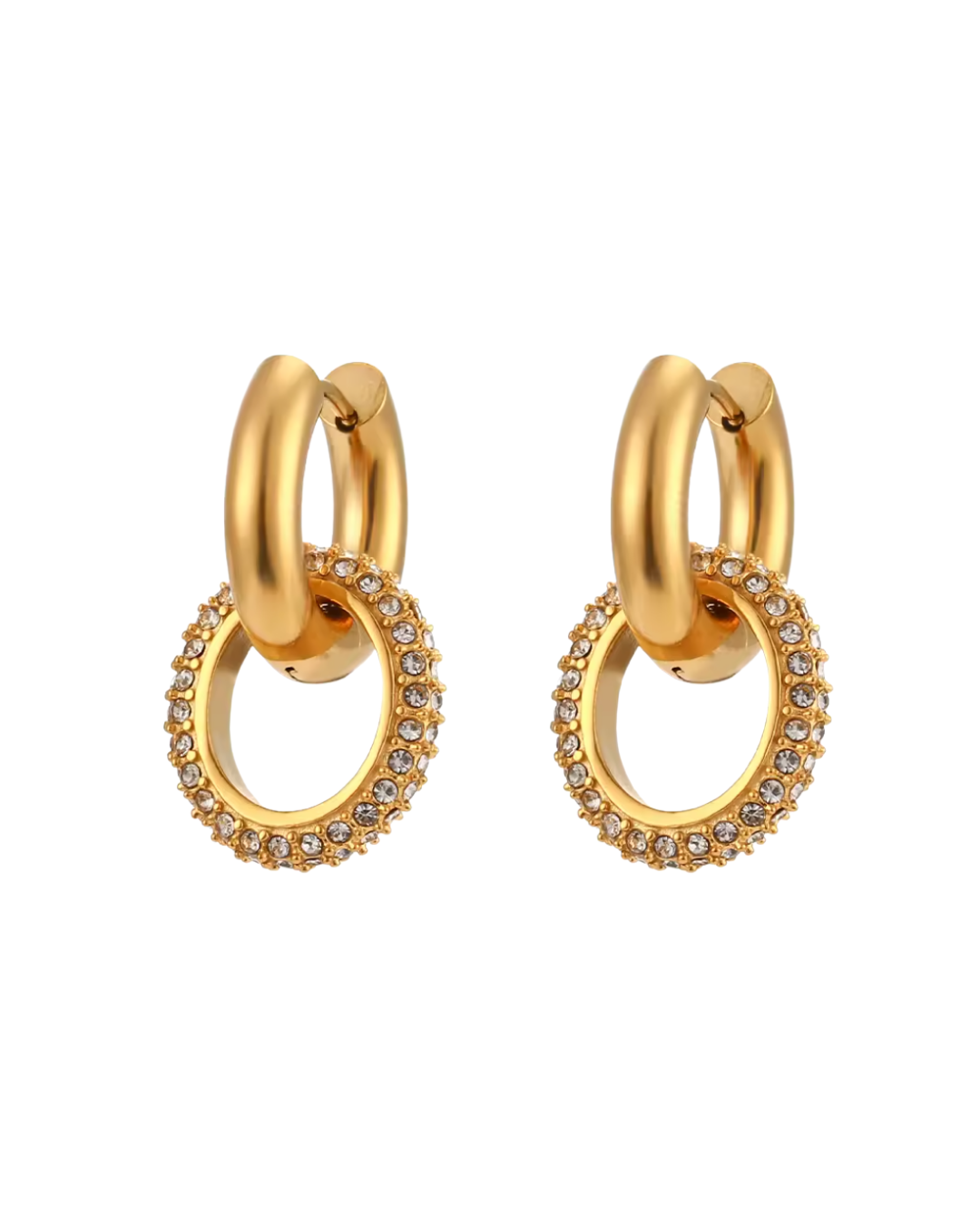 Circle Link Earring : Hypoallergenic, Water Resistant, & Made in Arkansas