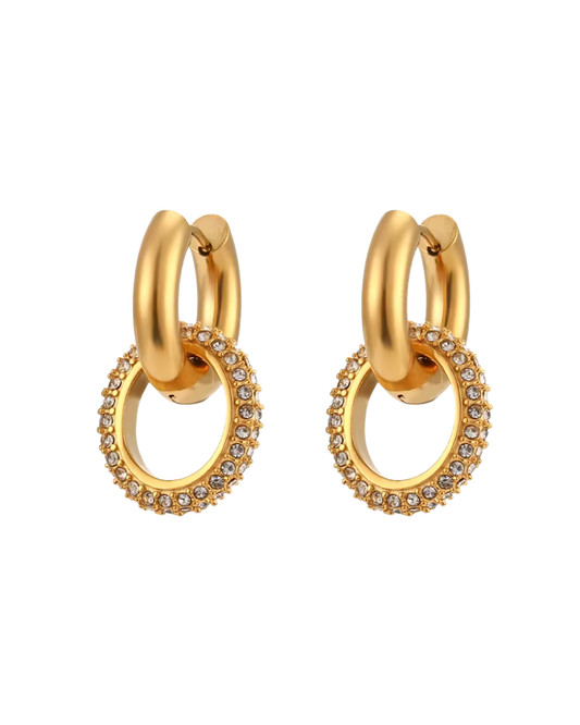 Circle Link Earring : Hypoallergenic, Water Resistant, & Made in Arkansas