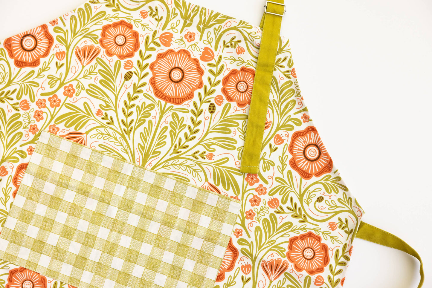 Poppy Apron - Bold Floral Kitchen Decor, Baking