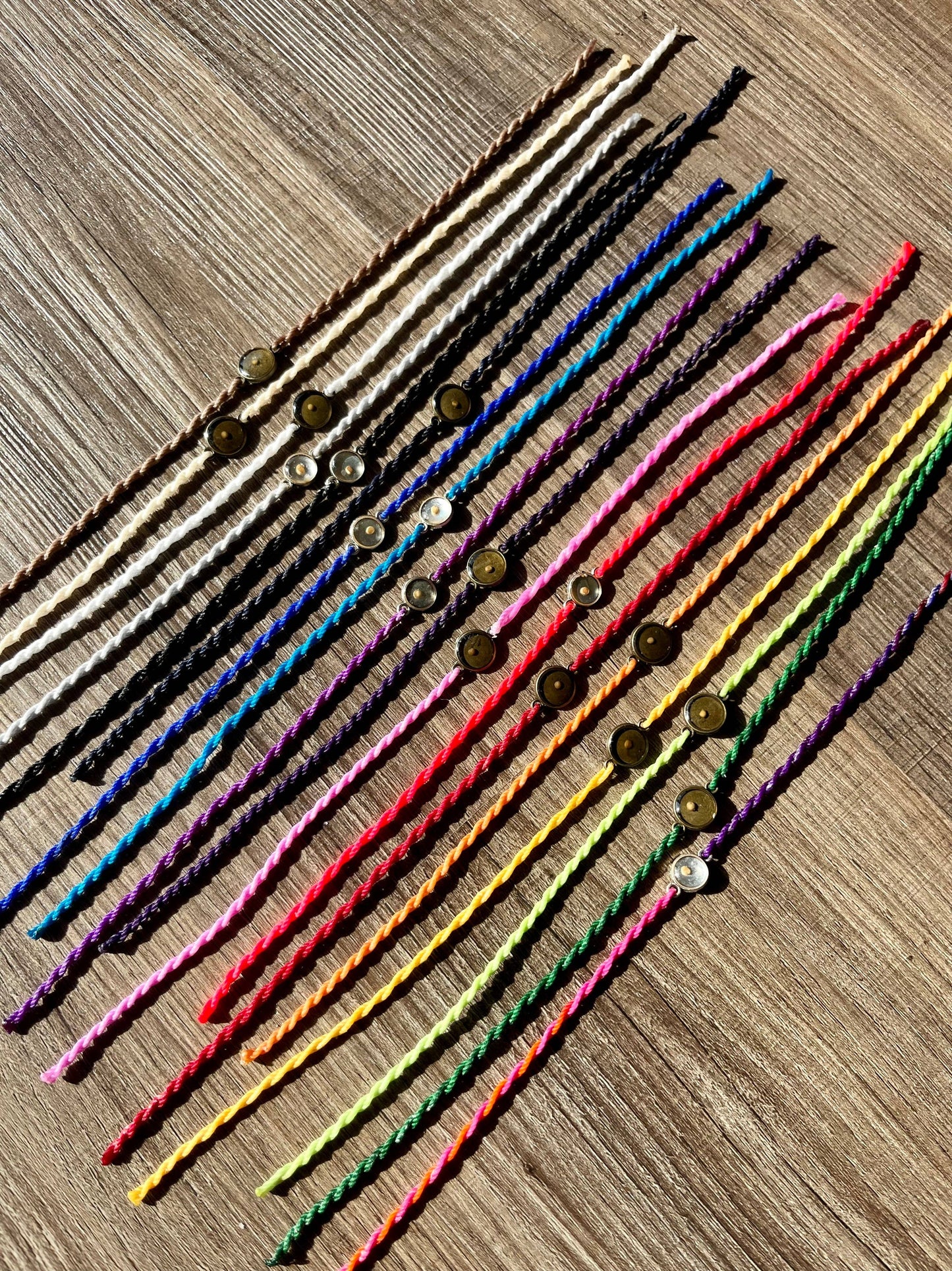 Fuchsia Mustard Seed Faith Tie Bracelet