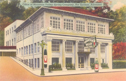 AR-97 Mountain Valley Spring Company, Hot Springs - Vintage Image, Magnet
