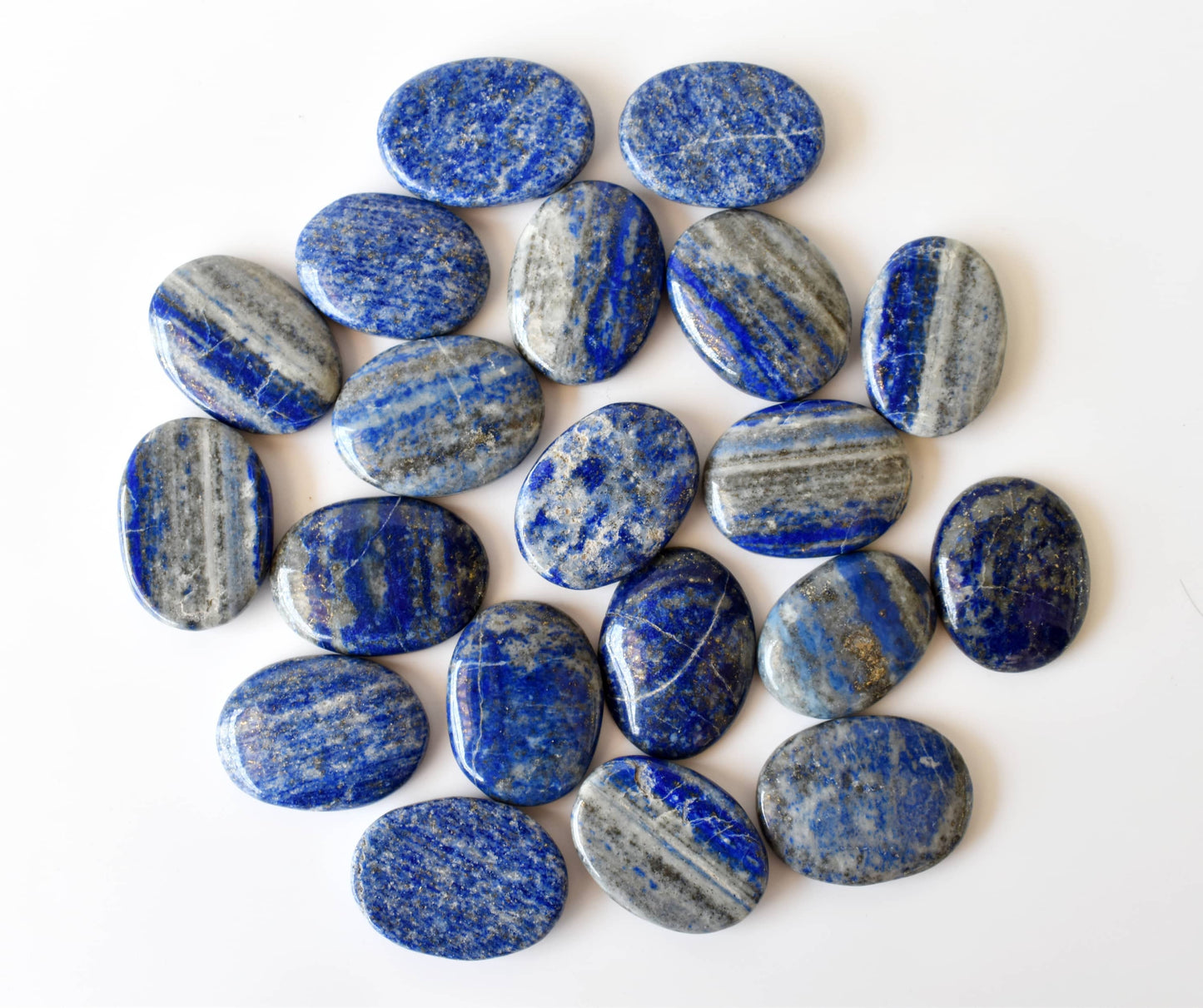 Lapis Lazuli Worry Stones, Pocket Crystal, Thumb Stones