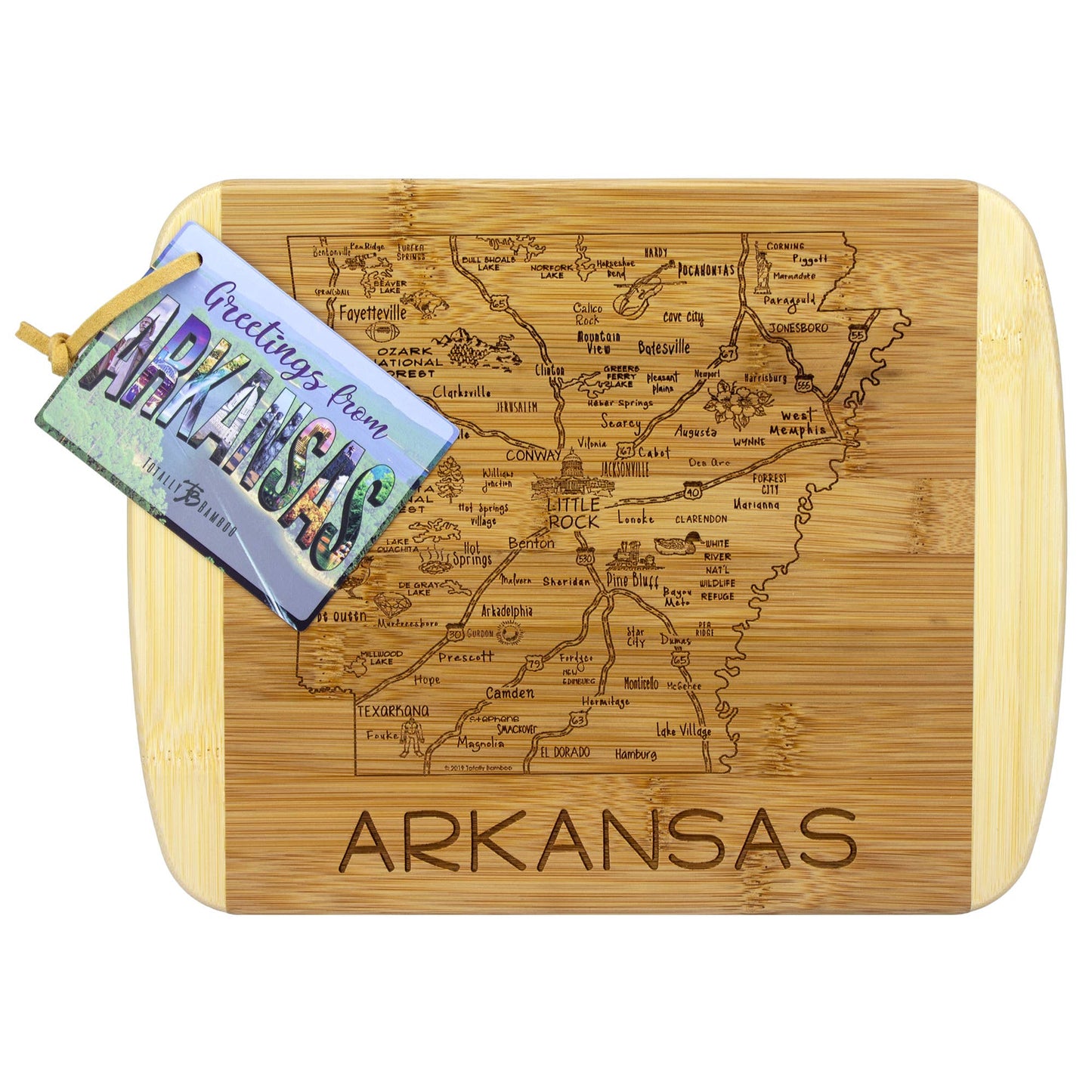 A Slice of Life Arkansas Cutting & Charcuterie Board