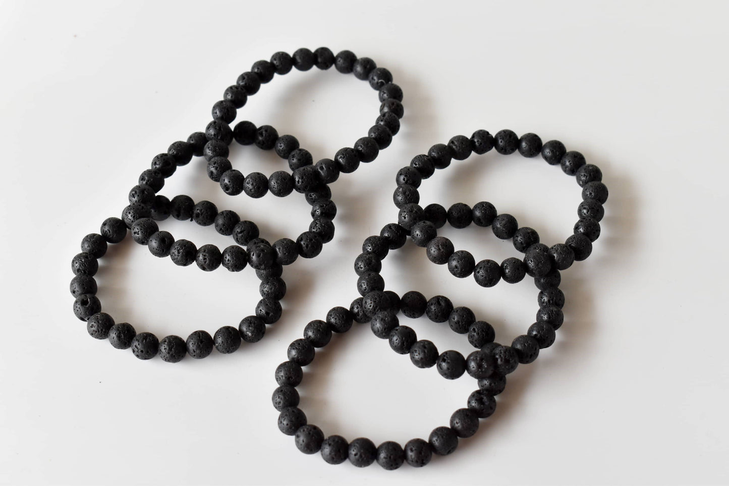Gemstone Beaded Lava Bracelet