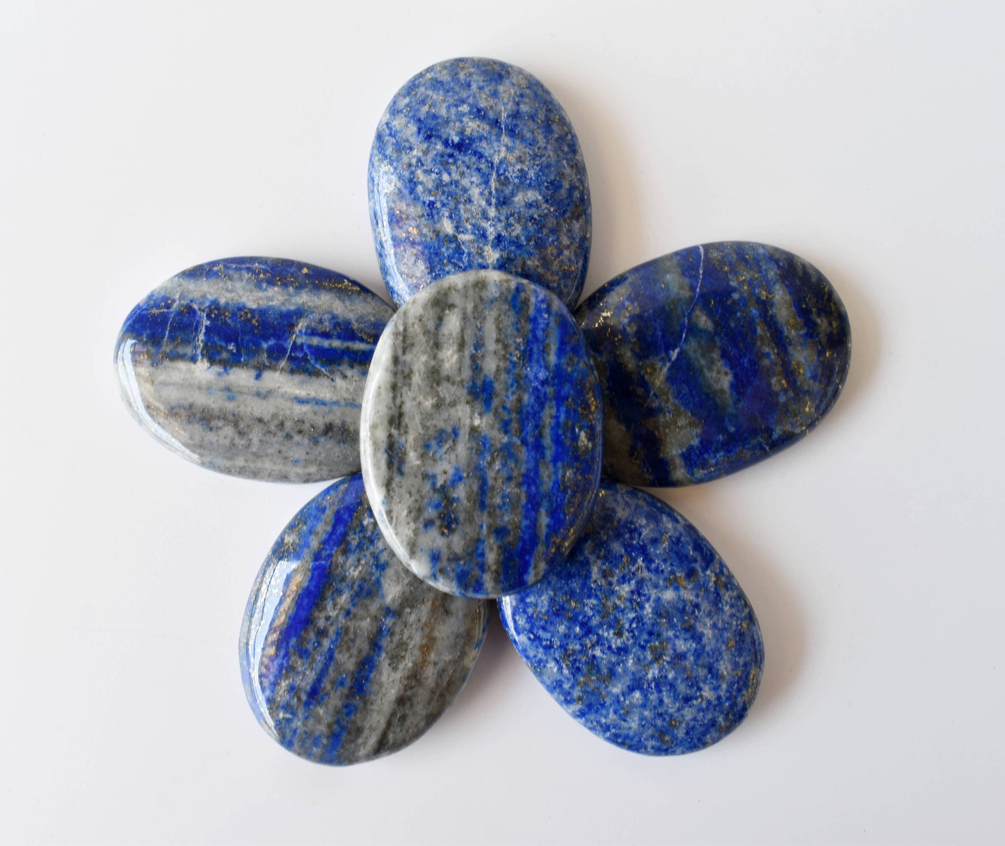 Lapis Lazuli Worry Stones, Pocket Crystal, Thumb Stones