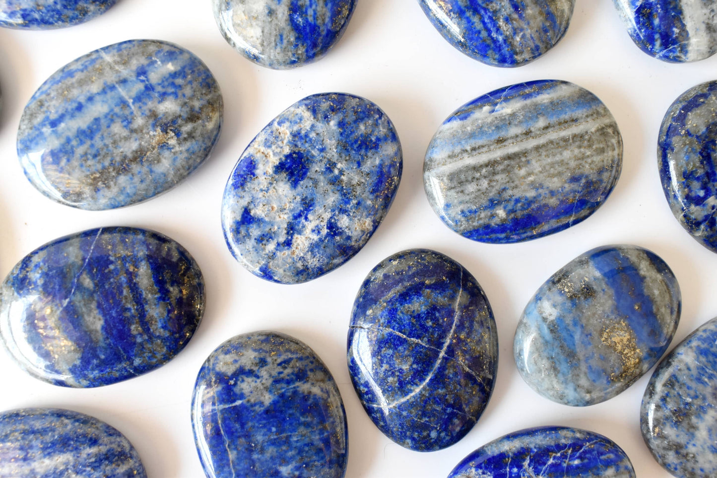 Lapis Lazuli Worry Stones, Pocket Crystal, Thumb Stones
