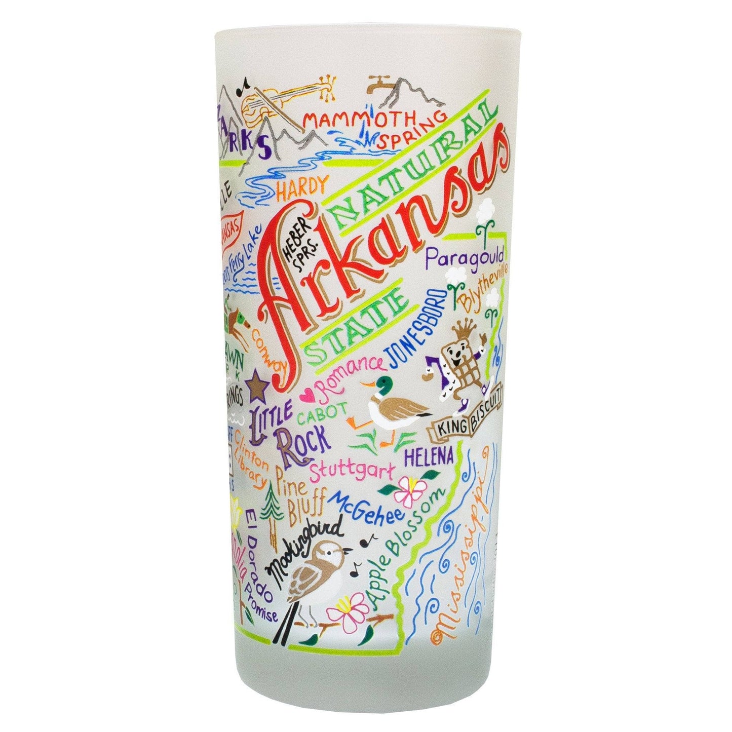 Arkansas Drinking Glass, Set of Two