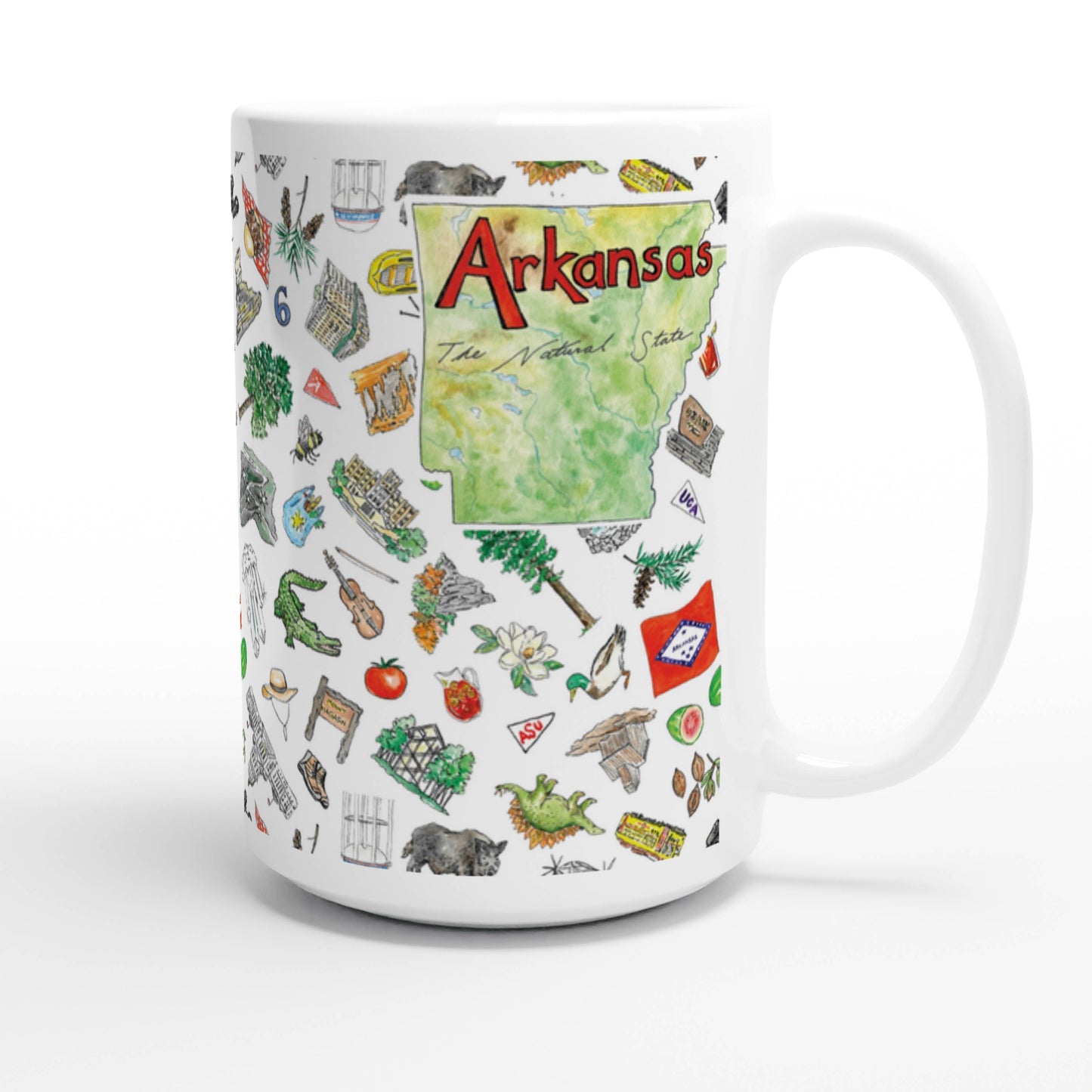 Pippa Arkansas Latte mug- 2 sizes!