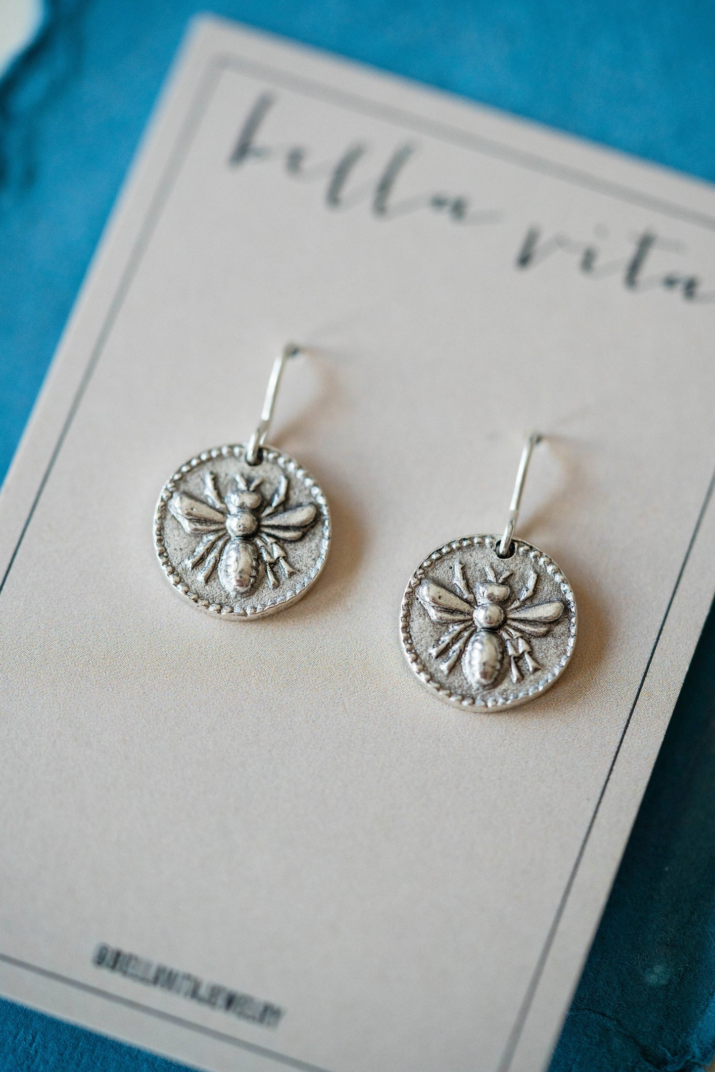 Bitty Button Charm Earrings | Bee Earrings