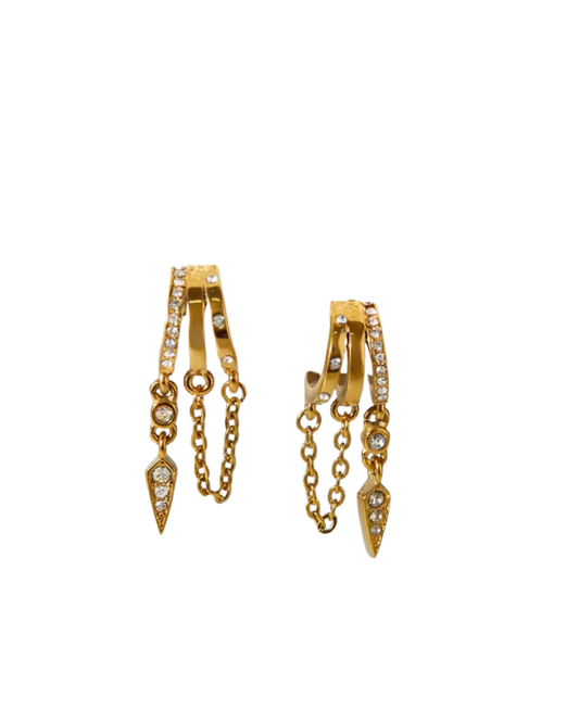 Reno Spike Earrings : Hypoallergenic, Water Resistant, & Made in Arkansas