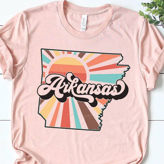Arkansas Retro State Graphic Tee