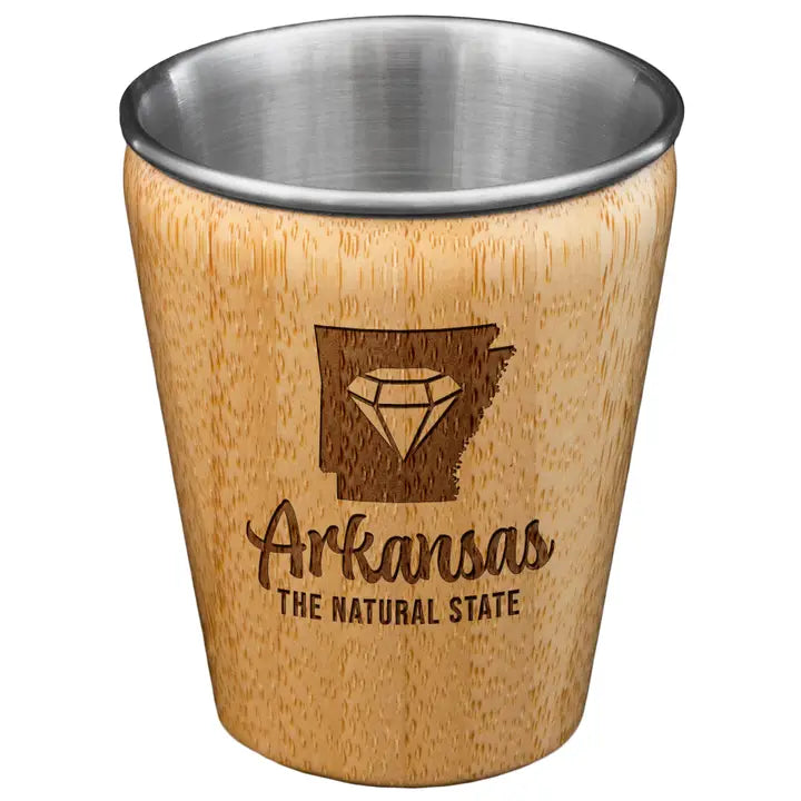 Arkansas Engraved Shot Glass