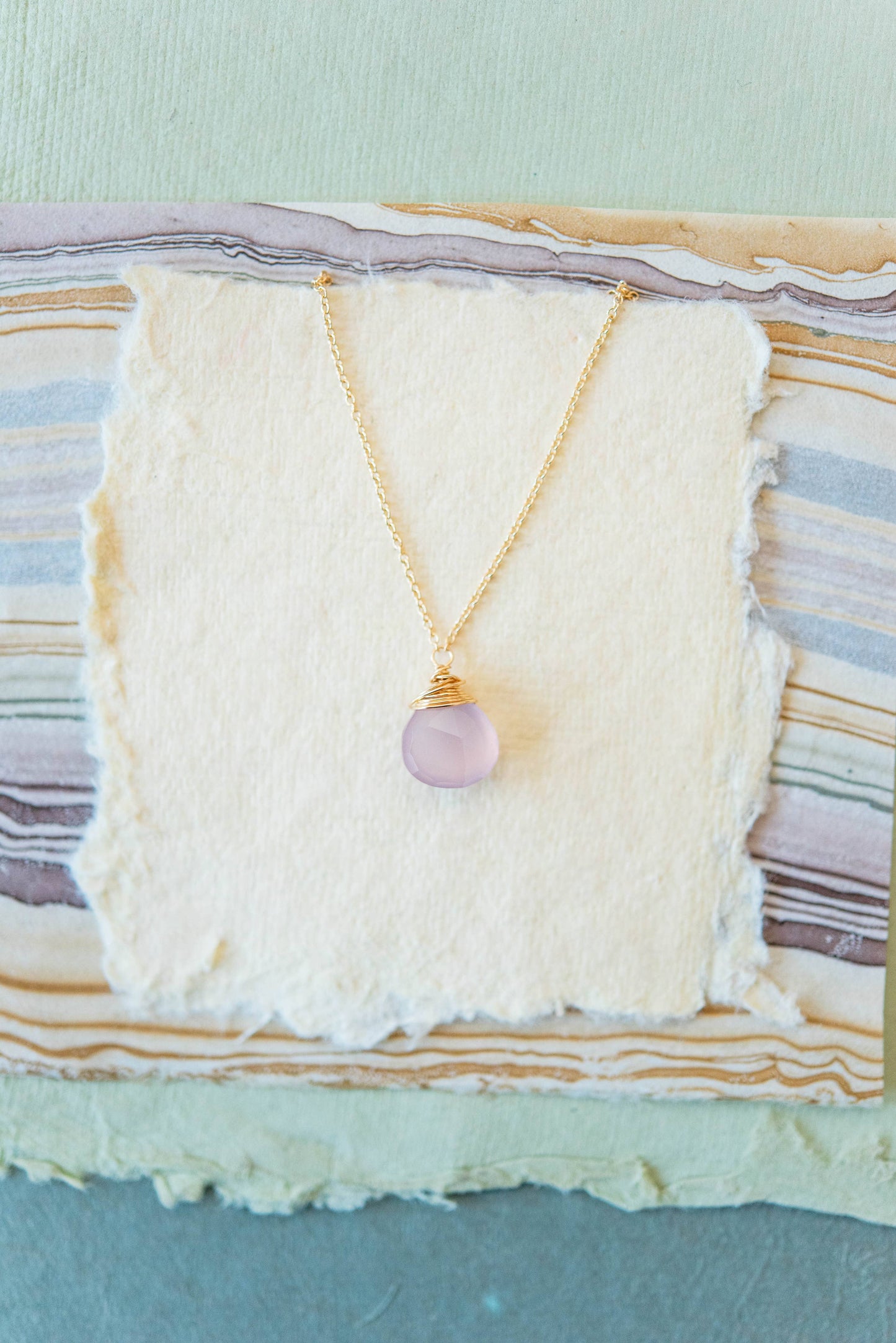 PANTONE Necklace - Rose Quartz