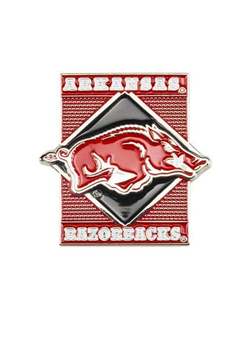 NCAA Arkansas Razorbacks Diamond Pin