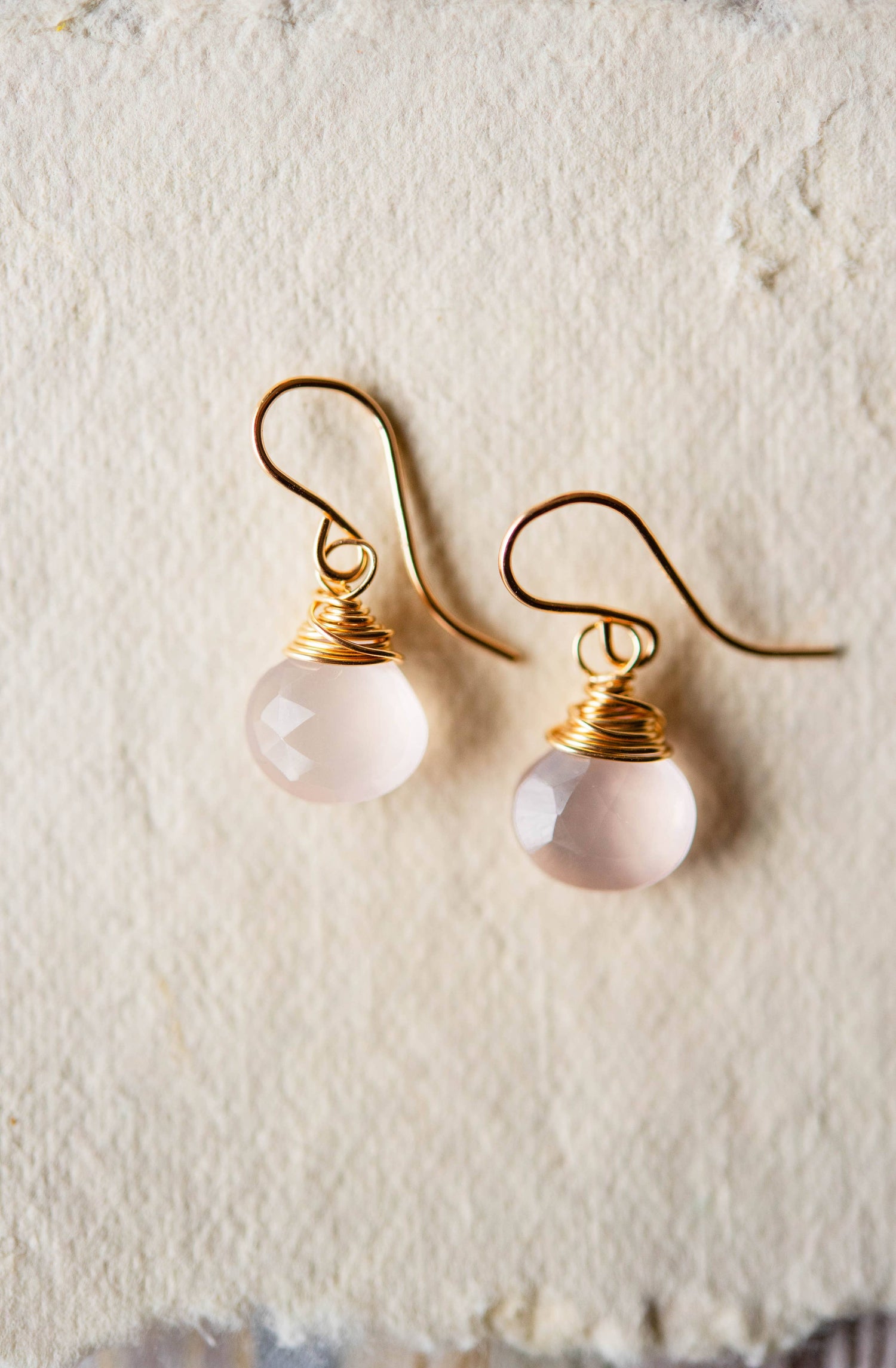 PANTONE Earrings - Rose Quartz